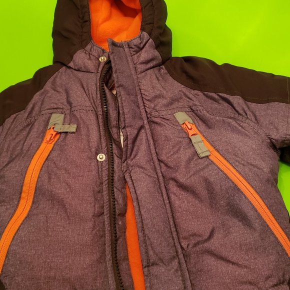 Carters Grey And Black Puffer Jacket 